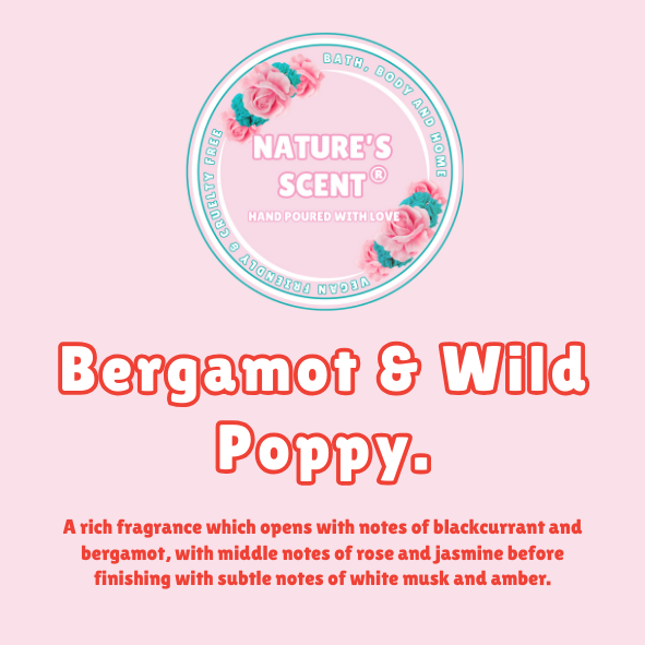 Bergamot & Wild Poppy Wax Melt Snap Bar