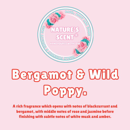 Bergamot & Wild Poppy Wax Melt Snap Bar