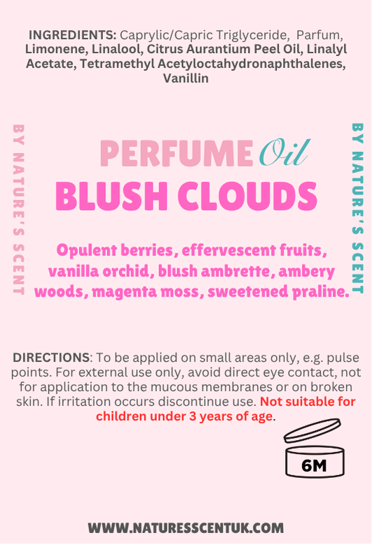 Blush Clouds Roller Perfume Oil |Alcohol Free, Long Lasting| Nature's Scent ®