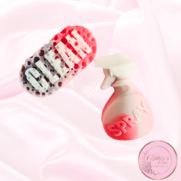 Sponge & Cleaning Bottle Duo