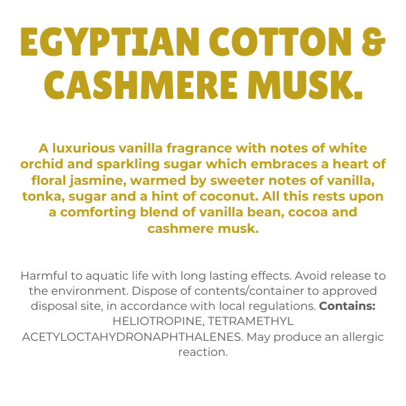Egyptian Cotton & Cashmere Musk Wax Melt Snap Bar