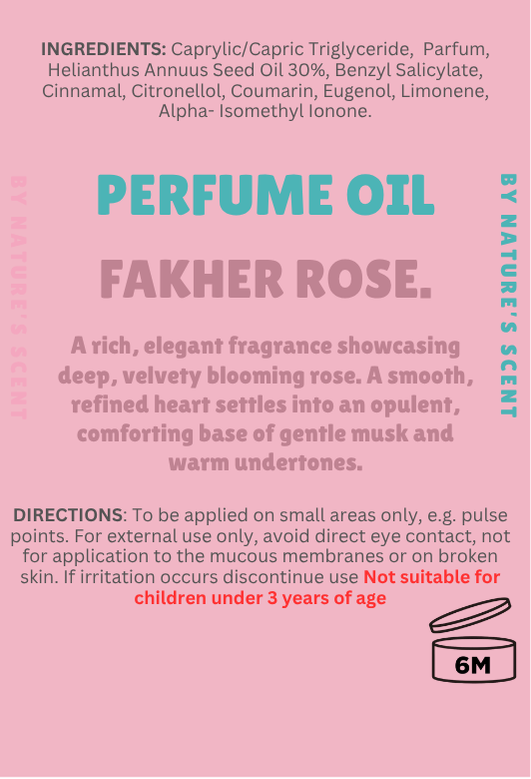 Fakher Rose Roller Perfume Oil |Alcohol Free, Long Lasting| Nature's Scent ®