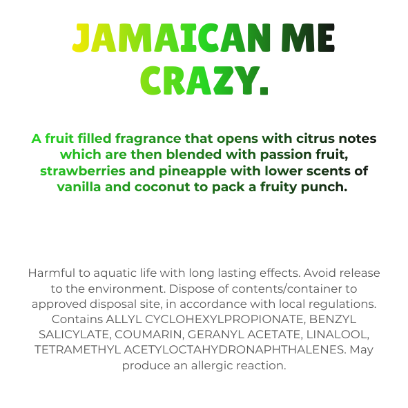 Jamaican Me Crazy Wax Melt Snap Bar