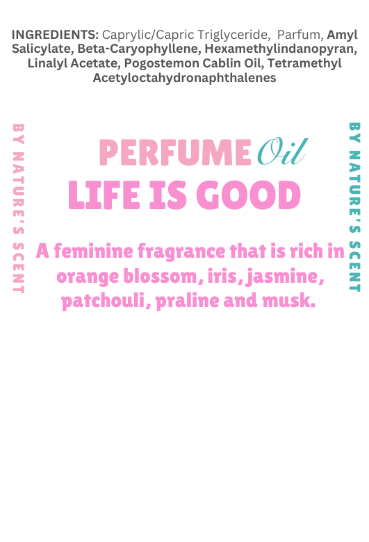 Life Is Good Roller Perfume Oil |Alcohol Free, Long Lasting| Nature's Scent ®