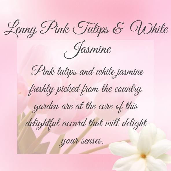 Lenny Pink Tulip & White Jasmine Wax Melt Snap Bar