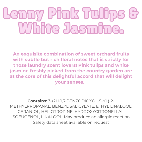 Lenny Pink Tulip & White Jasmine Wax Melt Snap Bar