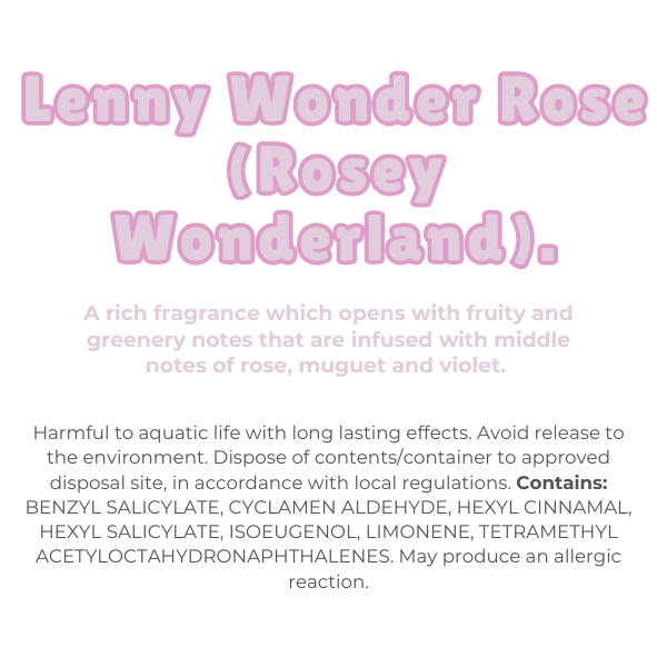 Knitted Heart Clamshell with scent description (A rich fragrance which opens with fruity and greenery notes that are infused with middle notes of rose, muguet and violet), and ingredients - Nature's Scent ®