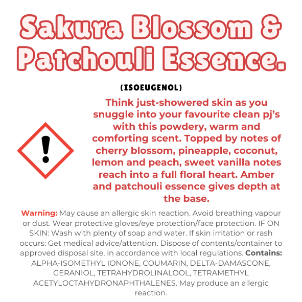 Knitted Heart Clamshell with scent description (Think just-showered skin as you snuggle into your favourite clean pj’s with this powdery, warm and comforting scent. Topped by notes of cherry blossom, pineapple, coconut, lemon and peach, sweet vanilla notes reach into a full floral heart. Amber and patchouli essence gives depth at the base), and ingredients - Nature's Scent ®