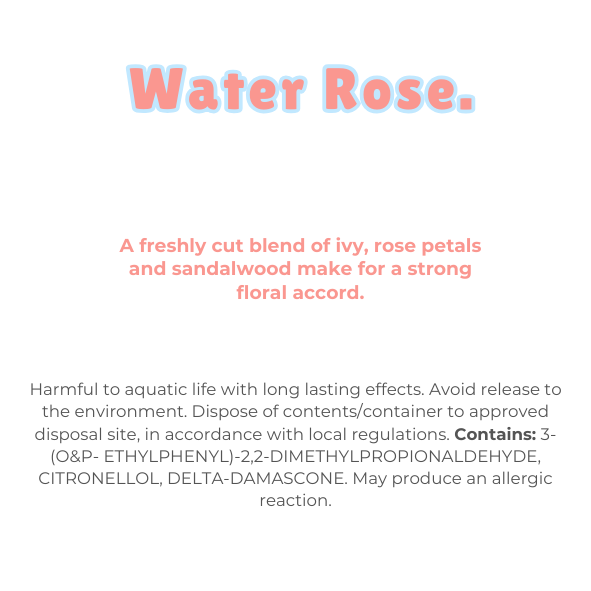 Knitted Heart Clamshell with scent description (A freshly cut blend of ivy, rose petals and sandalwood make for a strong floral accord.), and ingredients - Nature's Scent ®