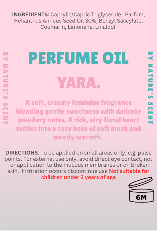 Yara Roller Perfume Oil |Alcohol Free, Long Lasting| Nature's Scent ®