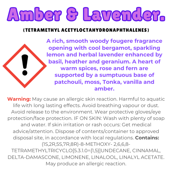 Amber & Lavender Wax Melt Snap Bar