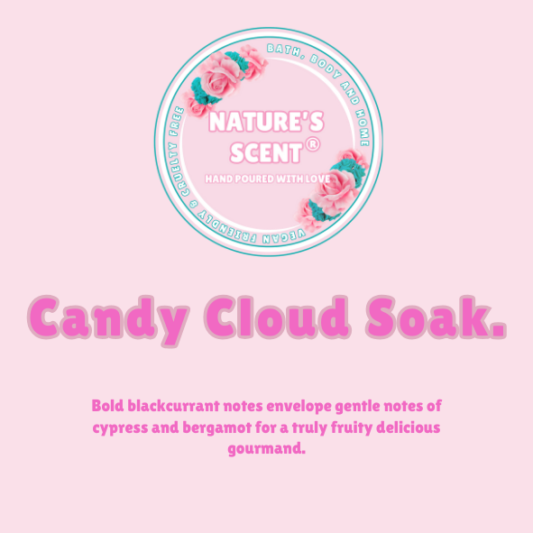 Candy Cloud Soak Wax Melt Snap Bar