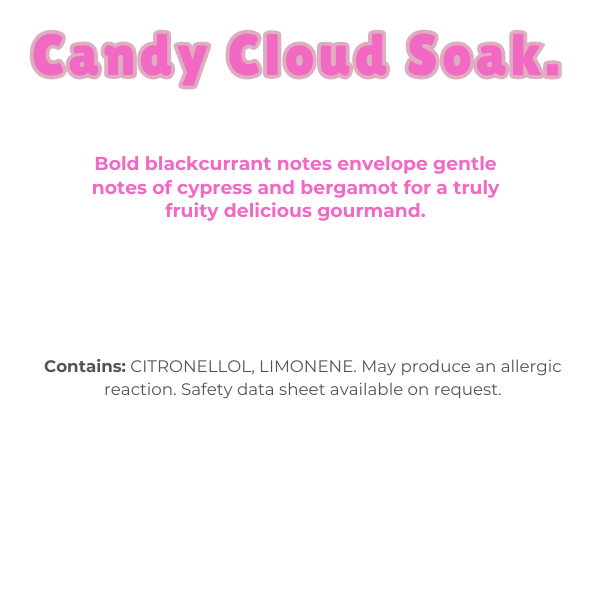 Candy Cloud Soak Wax Melt Snap Bar