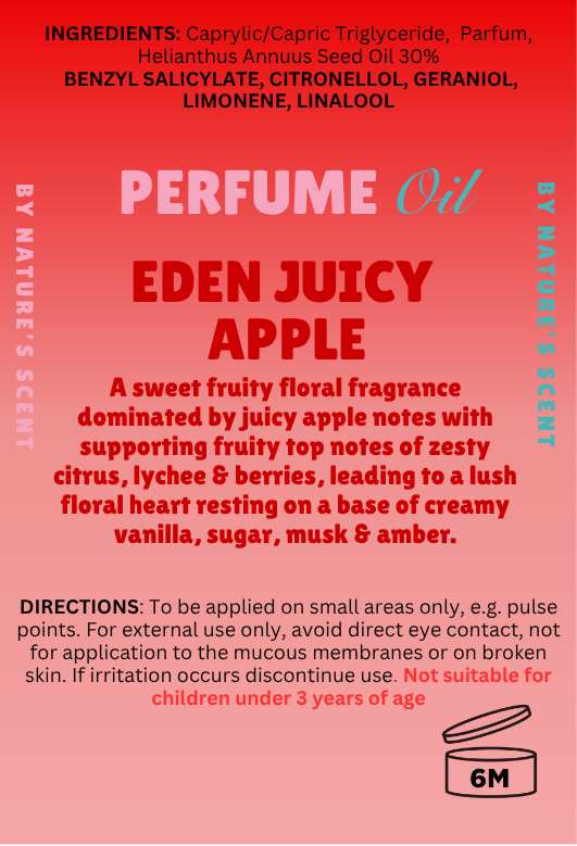 Eden Juicy Apple Roller Perfume Oil |Alcohol Free, Long Lasting| Nature's Scent ®