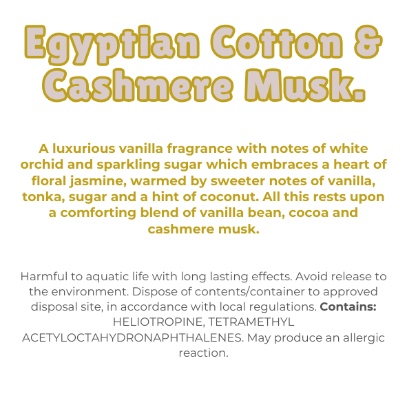 Egyptian Cotton & Cashmere Musk Wax Melt Snap Bar