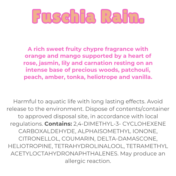 Fuschia Rain Wax Melt Snap Bar