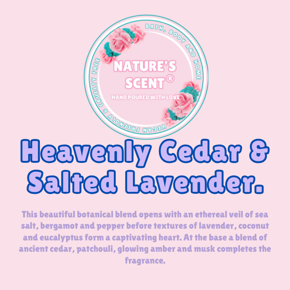 Heavenly Cedar & Salted Lavender Wax Melt Snap Bar