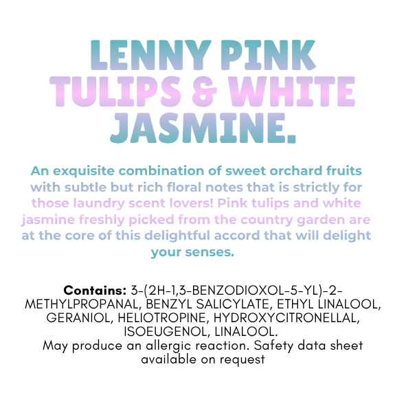 Lenny Pink Tulip & White Jasmine Wax Melt Snap Bar