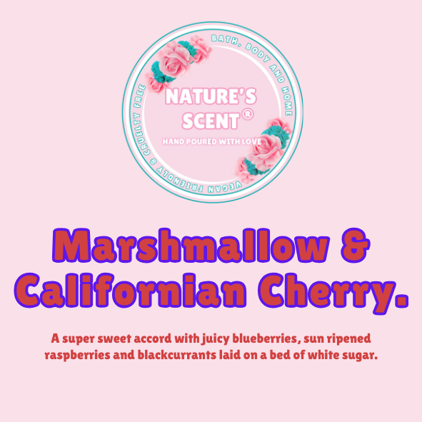 Marshmallow & Californian Cherry Wax Melt Snap Bar