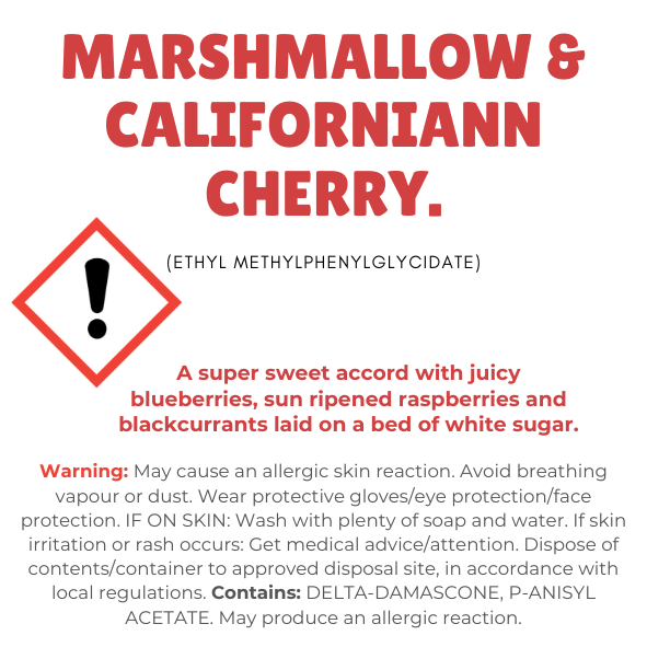 Marshmallow & Californian Cherry Wax Melt Snap Bar