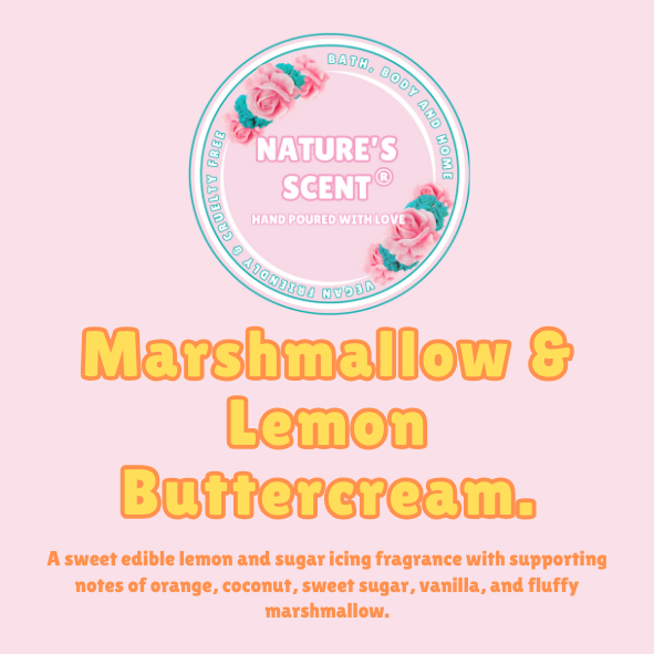 Marshmallow & Lemon Buttercream Wax Melt Snap Bar