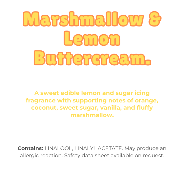 Marshmallow & Lemon Buttercream Wax Melt Snap Bar