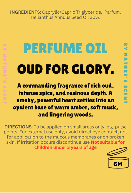 Oud For Glory Roller Perfume Oil |Alcohol Free, Long Lasting| Nature's Scent ®