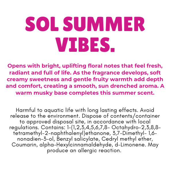 Sol Summer Vibes Wax Melt Snap Bar