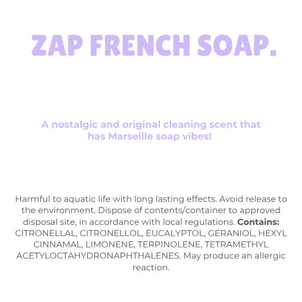 Zap French Soap Wax Melt Snap Bar