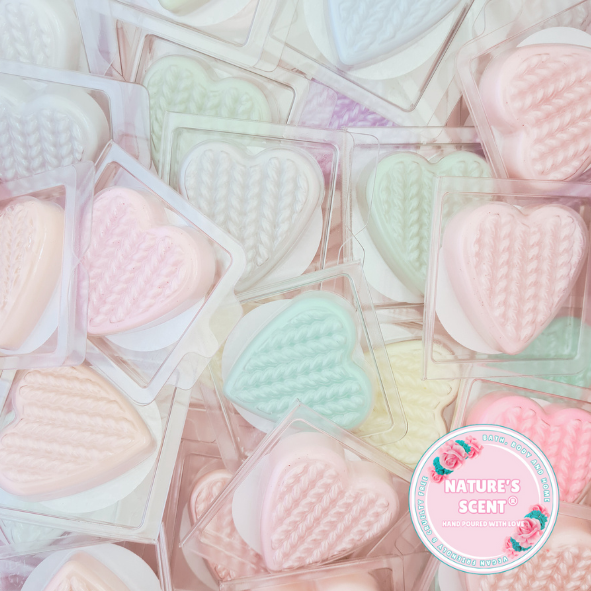 Knitted Heart Clamshells - [product type] - Nature's Scent®