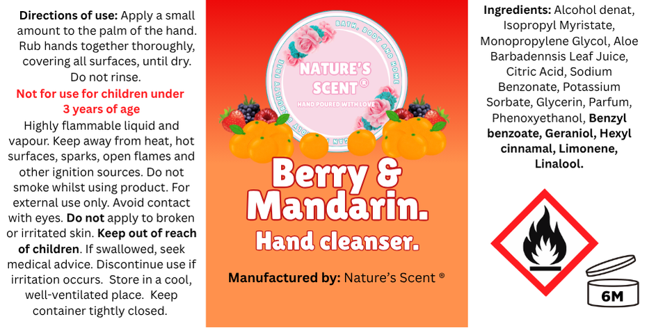 Handmade 30ml Hand Cleanser Mists | Hydrating & Fast-Drying - [product type] - Nature's Scent®