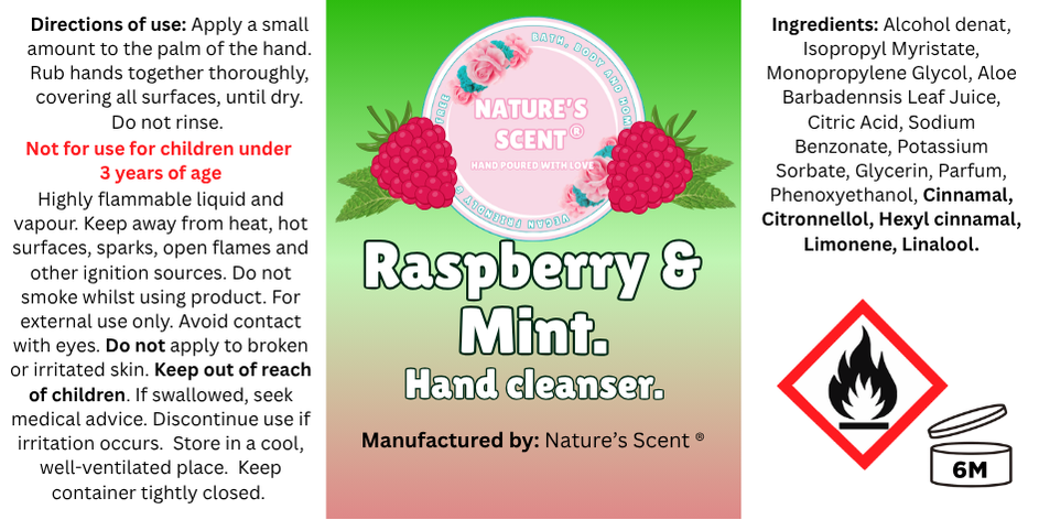Handmade 30ml Hand Cleanser Mists | Hydrating & Fast-Drying - [product type] - Nature's Scent®