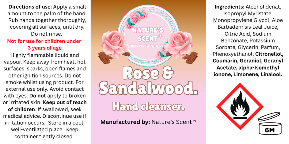 Handmade 30ml Hand Cleanser Mists | Hydrating & Fast-Drying - [product type] - Nature's Scent®