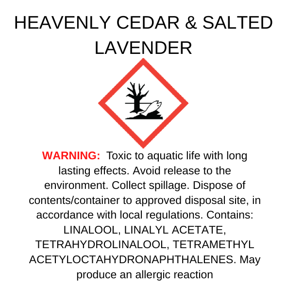 Heavenly Cedar & Salted Lavender Wax Melt Snap Bar
