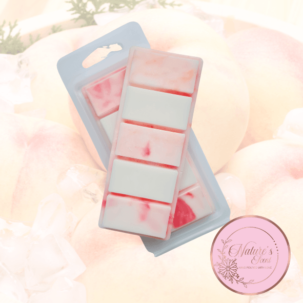 Marshmallow & White Peach Wax Melt Snap Bar - [product type] - Nature's Scent®