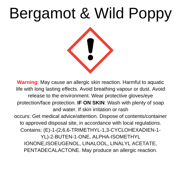 Bergamot & Wild Poppy Wax Melt Snap Bar - Nature's Scent ®